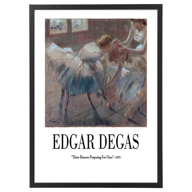 Edgar Degas - Three Dancers Preparing For Class - 1878-Arterby&