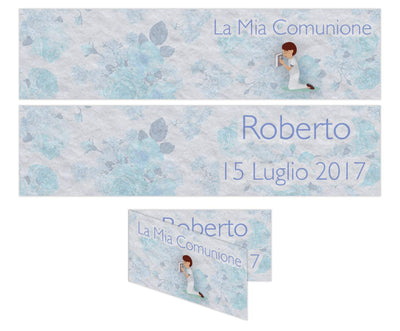 Bigliettini Confetti Comunione - Bambino - Personalizzabile - 002-Arterby's-