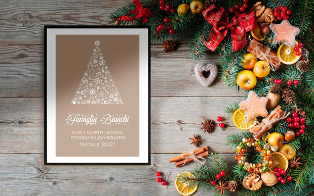 Quadro Famiglia - Natale - Albero di Natale Poster-Arterby&