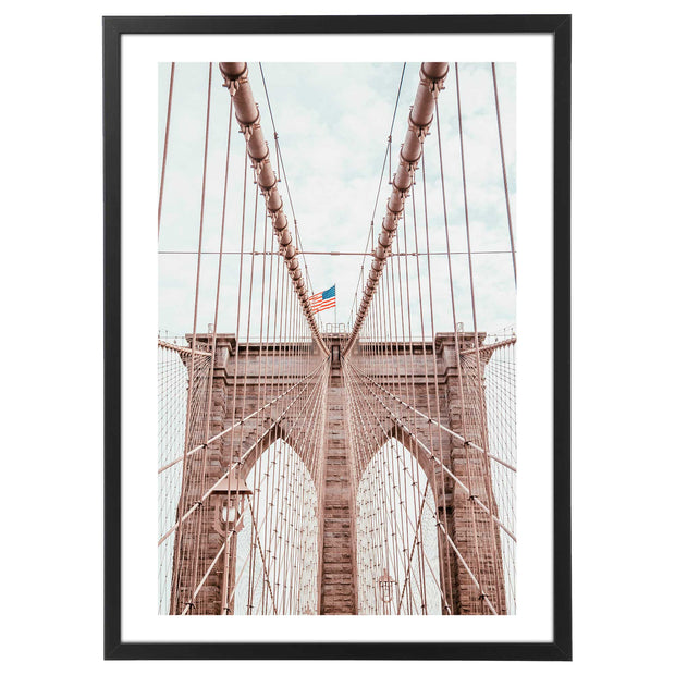 Quadro o Poster - Mappe e Città - Ponte di Brooklyn, New York - Mod. 012-Arterby&