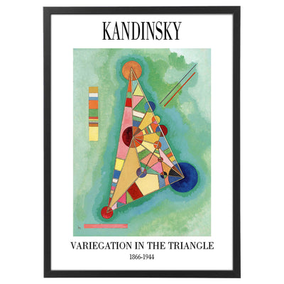 Variegation In The Triangle Poster - Kandinsky-Arterby's-