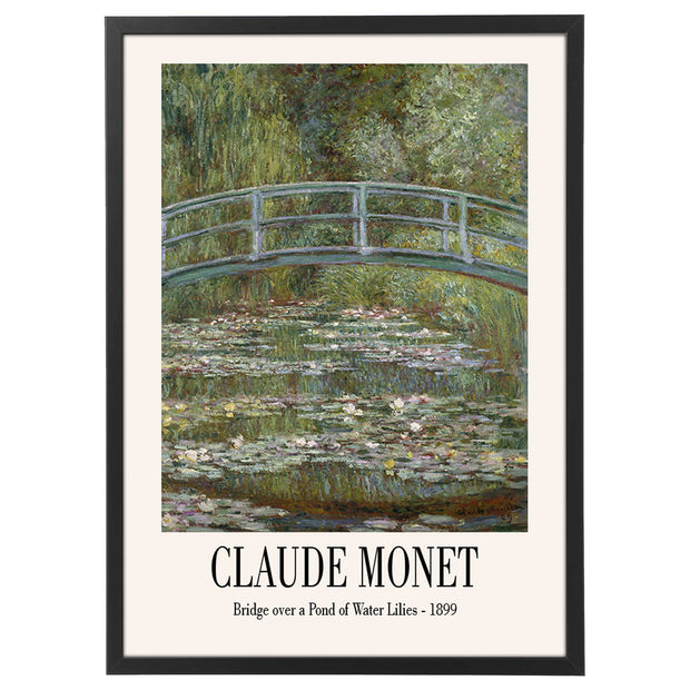 Bridge over a pond of water lilies - Monet-Arterby&