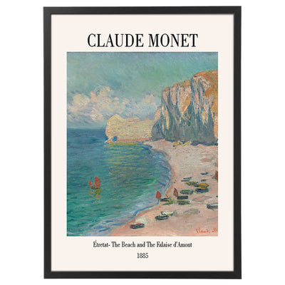 Étretat - The beach and the falais d'almont -Monet-Arterby's-