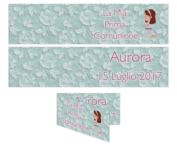 Bigliettini Confetti Comunione -  Bambina - Personalizzabile - 016-Arterby&