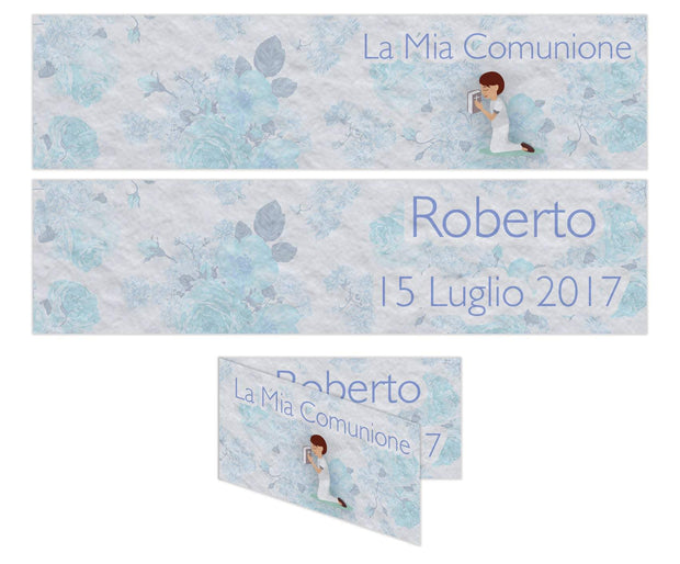 Bigliettini Confetti Comunione - Bambino - Personalizzabile - 002-Arterby&