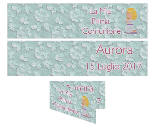 Bigliettini Confetti Comunione -  Bambina - Personalizzabile - 015-Arterby&