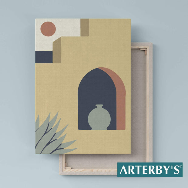 Illustrazione  Minimal Architettura Astratta  - A0011 D0011-Arterby&