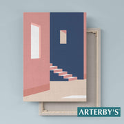 Illustrazione  Minimal Architettura Astratta  - A0011 D001-Arterby's-