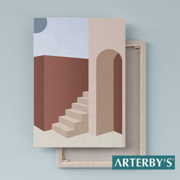 Illustrazione  Minimal Architettura Astratta  - A0011 D007-Arterby&