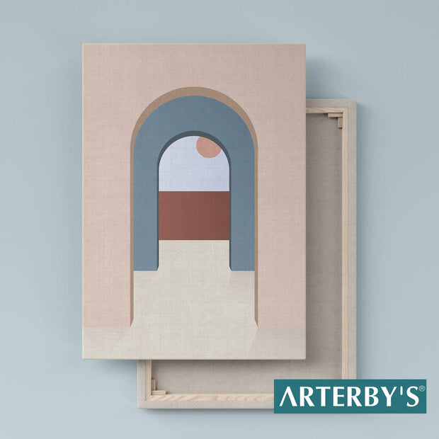 Illustrazione  Minimal Architettura Astratta  - A0011 D008-Arterby&