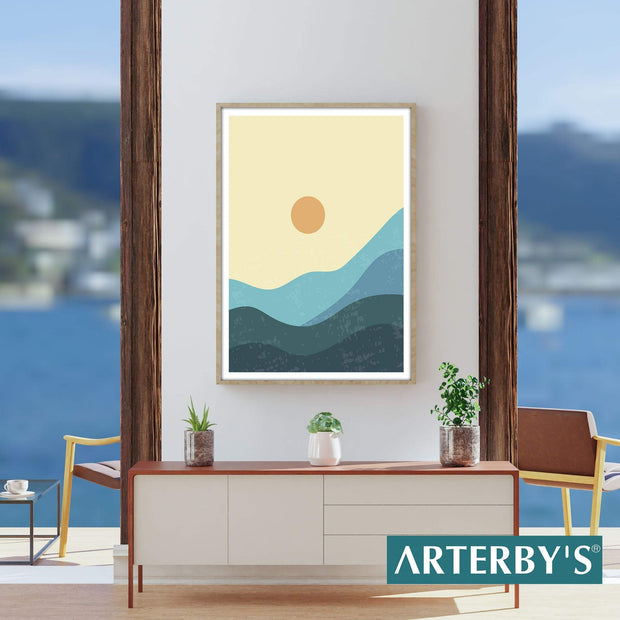 Arte Astratta Moderna Paesaggio - A003 D0014-Arterby&