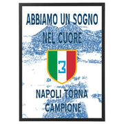 Desenio Murando Paperschmiede Nacnic Heimlich leroy merlin Ikea Poster Store Napoli Campione Vittoria Scudetto Tricolore Ultras Parete Circolo Corteo Bandiera Calcio