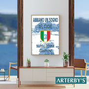 Desenio Murando Paperschmiede Nacnic Heimlich leroy merlin Ikea Poster Store Napoli Campione Vittoria Scudetto Tricolore Ultras Parete Circolo Corteo Bandiera Calcio