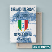 Desenio Murando Paperschmiede Nacnic Heimlich leroy merlin Ikea Poster Store Napoli Campione Vittoria Scudetto Tricolore Ultras Parete Circolo Corteo Bandiera Calcio