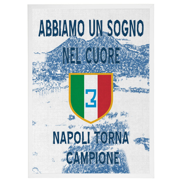 Desenio Murando Paperschmiede Nacnic Heimlich leroy merlin Ikea Poster Store Napoli Campione Vittoria Scudetto Tricolore Ultras Parete Circolo Corteo Bandiera Calcio