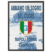 Desenio Murando Paperschmiede Nacnic Heimlich leroy merlin Ikea Poster Store Napoli Campione Vittoria Scudetto Tricolore Ultras Parete Circolo Corteo Bandiera Calcio