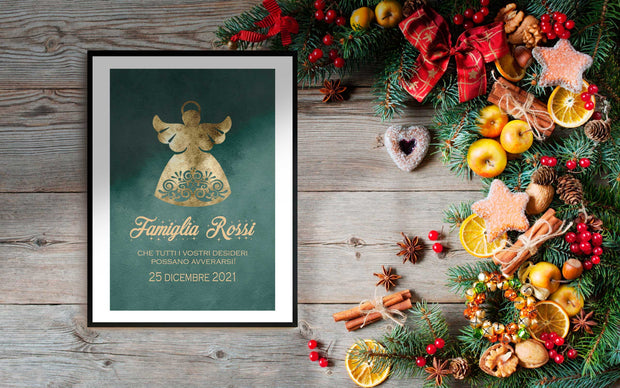 Quadro Famiglia - Natale - Angel Poster-Arterby&