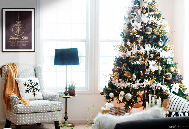 Quadro Famiglia - Natale - Bauble Christmas No2 Poster-Arterby&