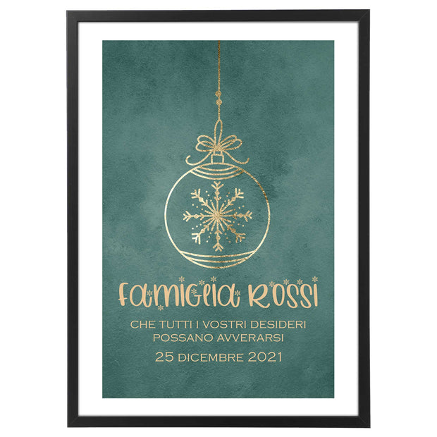 Quadro Famiglia - Natale - Bauble Christmas No2 Poster-Arterby&