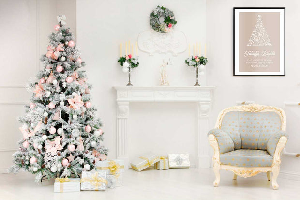 Quadro Famiglia - Natale - Albero di Natale Poster-Arterby&