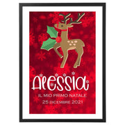 Quadro Bambini - Natale -Renna di Natale Poster-Arterby's-