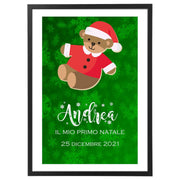 Quadro Bambini - Natale -Orsetto di Natale Poster-Arterby's-