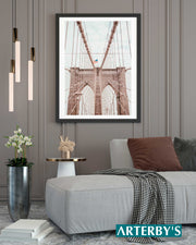 Quadro o Poster - Mappe e Città - Ponte di Brooklyn, New York - Mod. 012-Arterby's-
