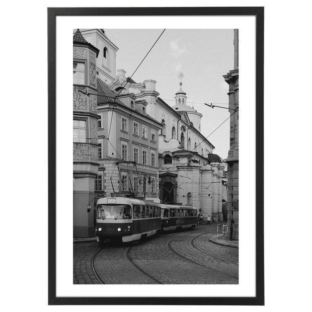 Quadro o Poster - Mappe e Città - Tram in Città, Praga - Mod. 020-Arterby&