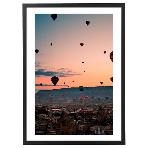 Quadro o Poster - Mappe e Città - Mongolfiere Cappadocia, Istanbul - Mod. 026-Arterby&