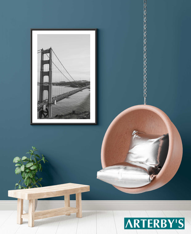 Quadro o Poster - Mappe e Città - Golden Gate Bridge, San Francisco - Mod. 027-Arterby&