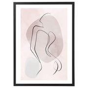 Line Body Female Poster-Arterby's-mappa personalizzata
