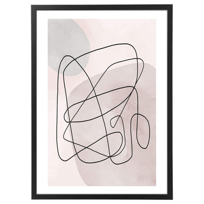Line Abstract Poster-Arterby's-mappa personalizzata